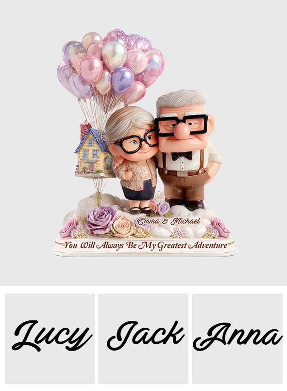 You Will Always Be My Greatest Adventure - Personalized Mouse Custom Shaped Acrylic Plaque