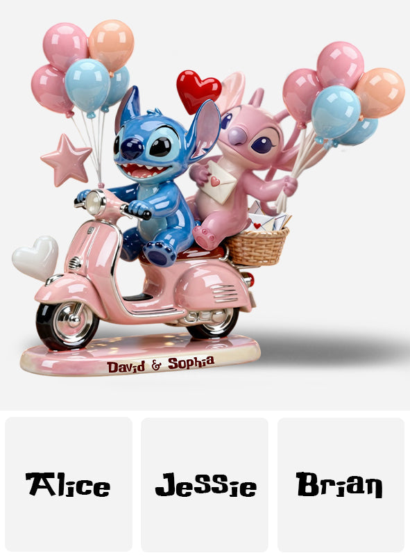 Ohana Couple - Personalized Ohana Custom Shaped Acrylic Plaque