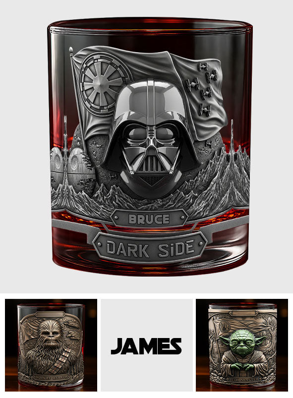 Wars Among The Star - Personalized The Force Whiskey Glass