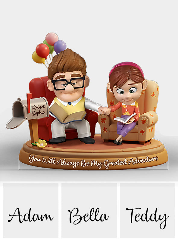 You Are My Greatest Adventure - Personalized Mouse Custom Shaped Acrylic Plaque