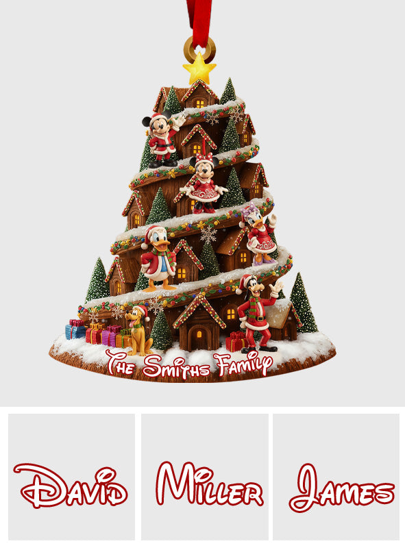 Cartoon Family - Personalized Mouse Ornament