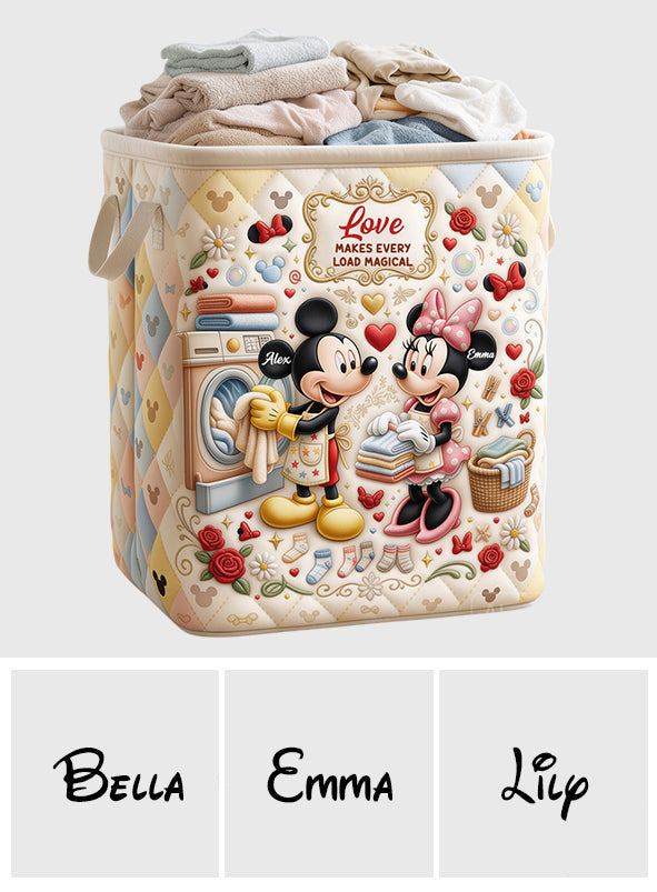 Love Makes Every Load Magical - Personalized Mouse Storage Basket