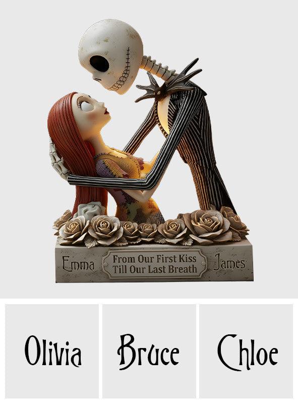 From Our First Kiss Till Our Last Breath - Personalized Nightmare Custom Shaped Acrylic Plaque