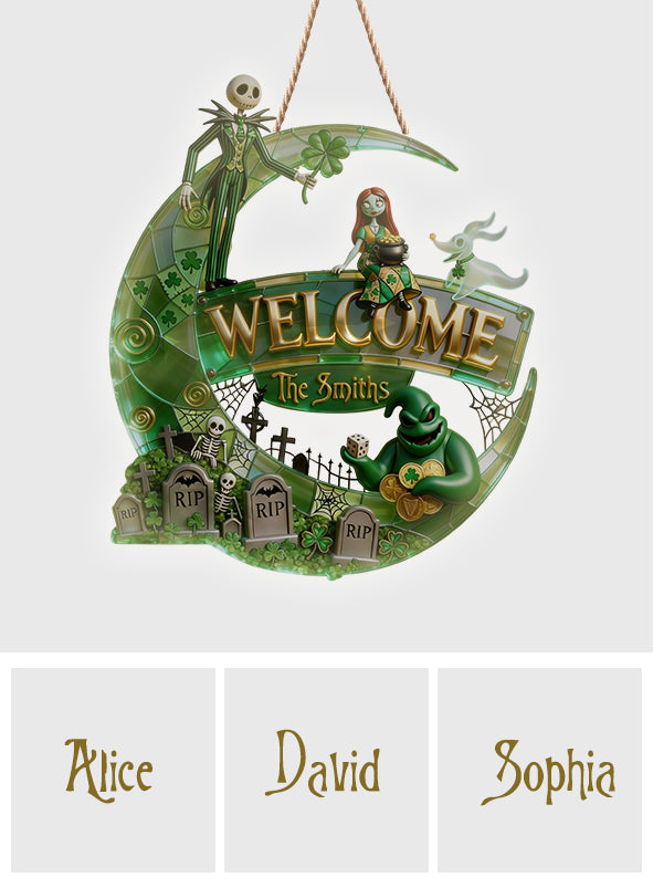 Gothic St. Patrick Inspired - Personalized Nightmare LED Light Acrylic Sign