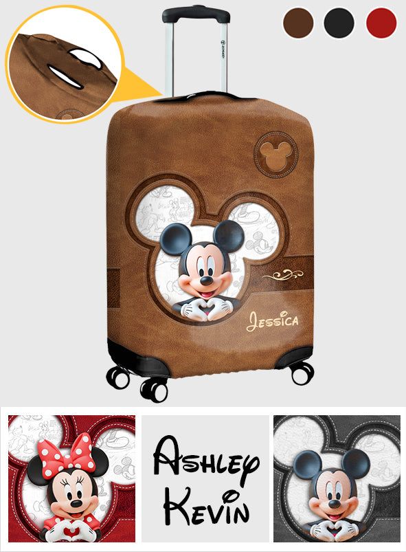 Adventure Awaits - Personalized Mouse Luggage Cover