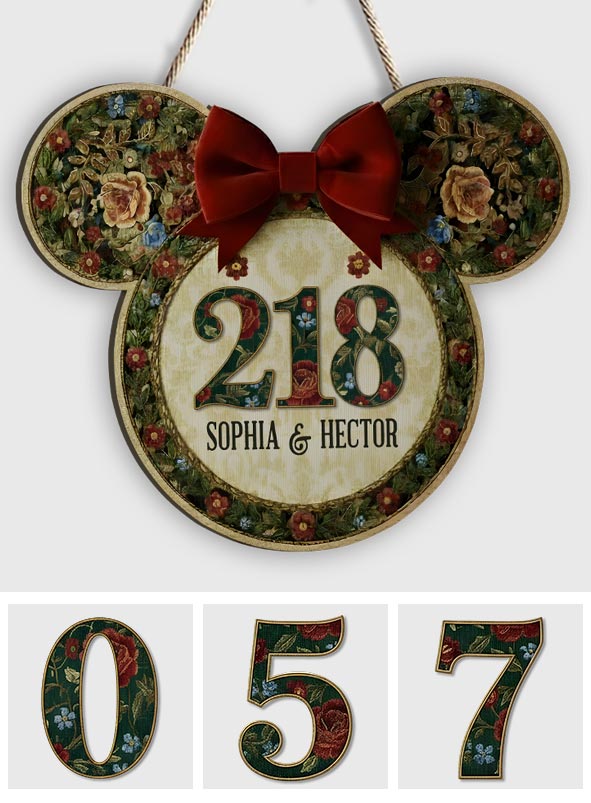 Mickey Mouse Welcome Sign - Personalized Mouse Custom Shaped Wood Sign