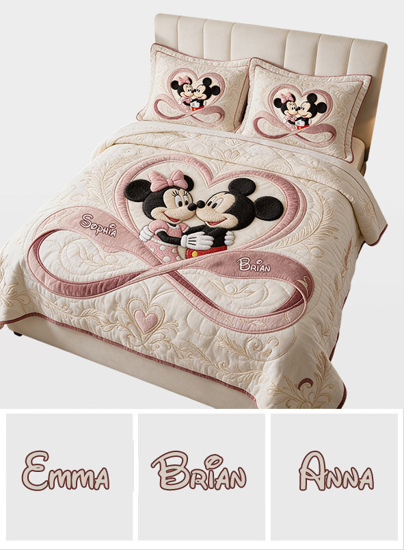 You & Me We Got This - Personalized Mouse Quilt Set