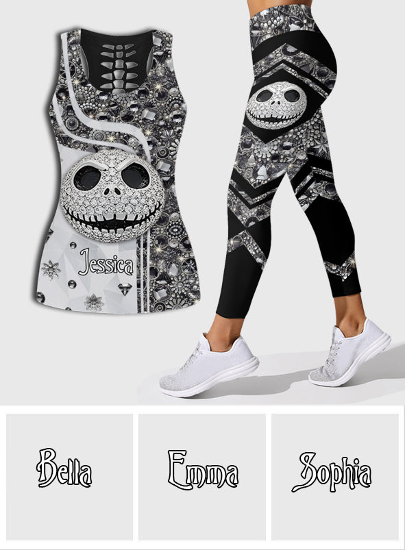 Nightmare Before Christmas - Personalized Nightmare Hollow Tank Top and Leggings