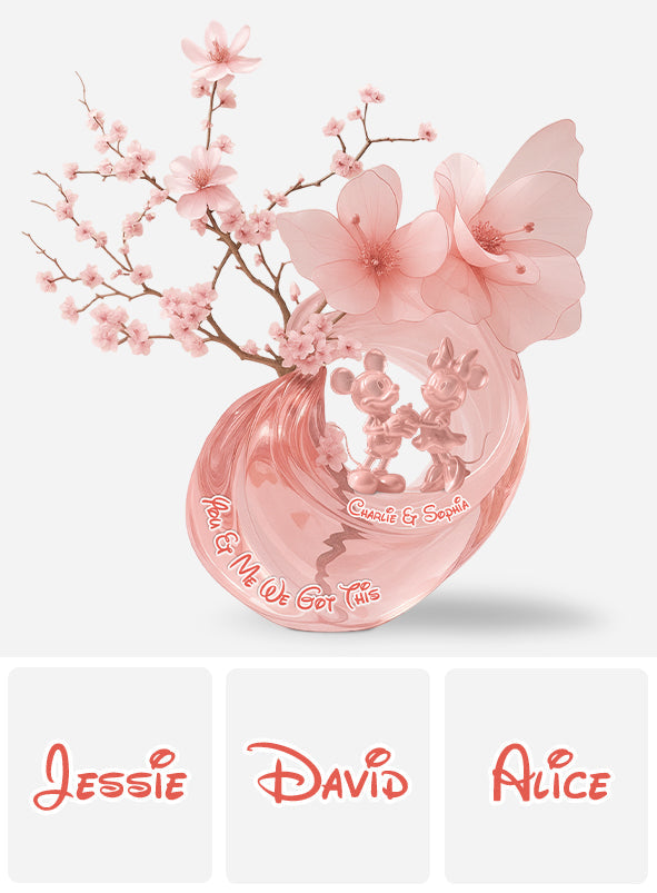 You & Me We Got This - Personalized Couple Custom Shaped Acrylic Plaque