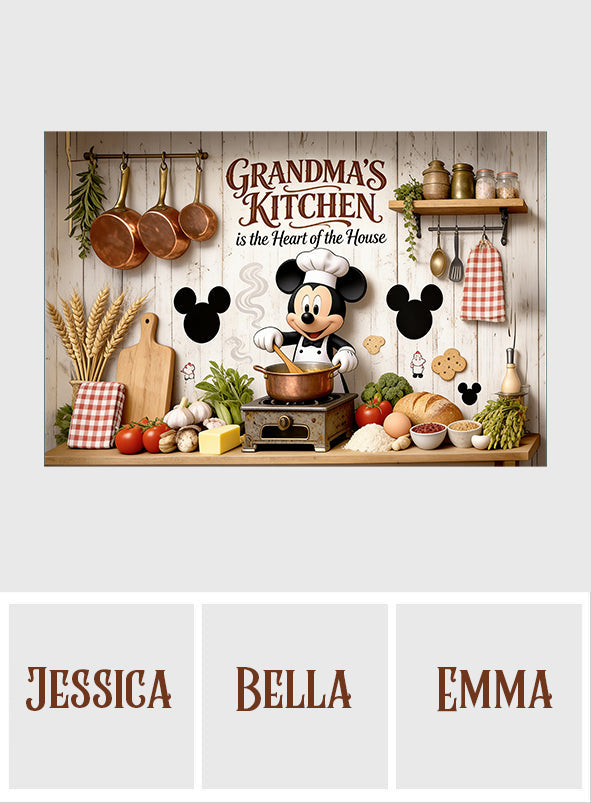 Cute Mouse Chef Stove Top Cover for Electric Stove - Personalized Mouse Doormat