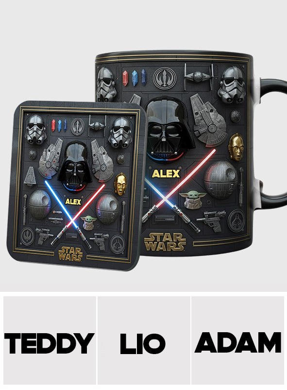 The Galaxy - Personalized The Force Accent Mug