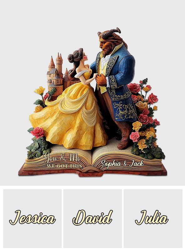 You & Me - Personalized Couple Custom Shaped Acrylic Plaque