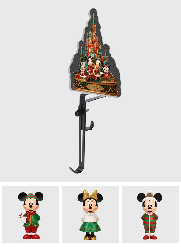 Our Christmas - Personalized Mouse Shaped Stocking Hanger