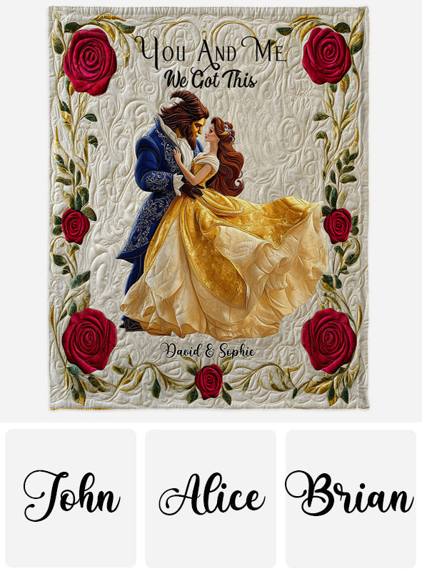 I Love You - Personalized Couple Blanket