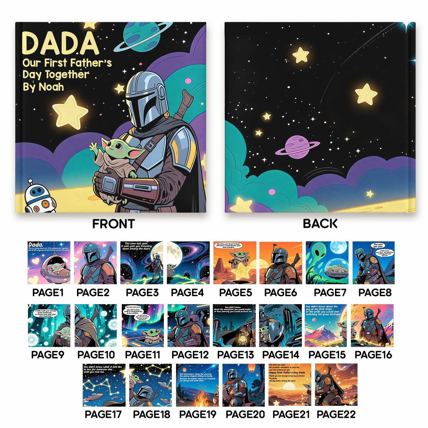 Our First Father's Day Together - Personalized The Force Storybook