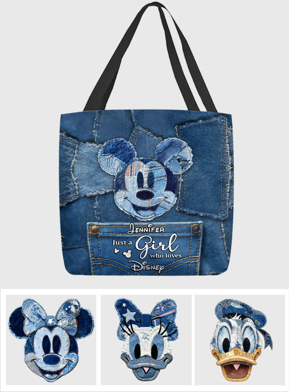 Just A Girl Who Loves Magic - Personalized Mouse Tote Bag