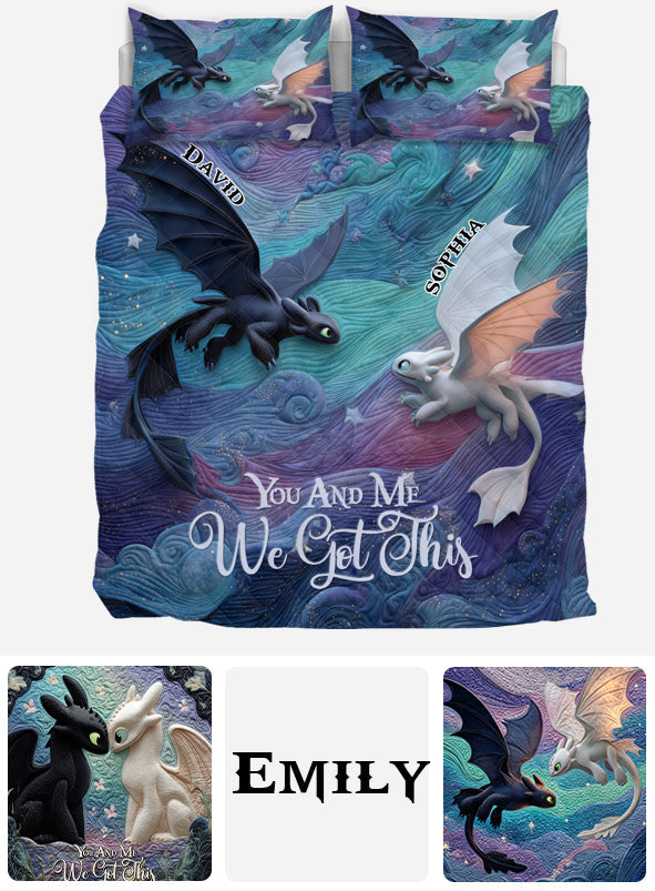 You & Me We Got This - Personalized Mouse Quilt Set