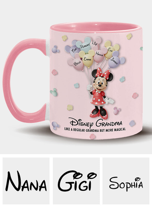 Best Grandma/ Mom Ever - Personalized Mouse Accent Mug