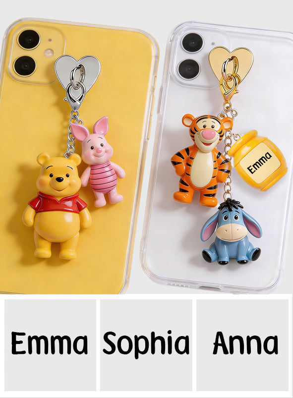 Friends - Personalized Yellow Bear Dangling Charms