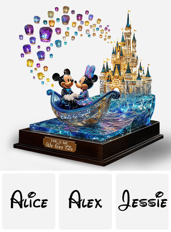 You & Me We Got This - Personalized Mouse Custom Shaped Acrylic Plaque
