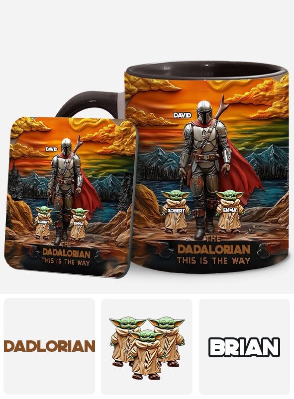 Best Dad Gift For Dad, Uncle, Grandpa,... - Personalized The Force Accent Mug