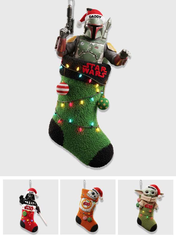 A Merry Christmas You Must Have - Personalized The Force Shaped Christmas Stocking
