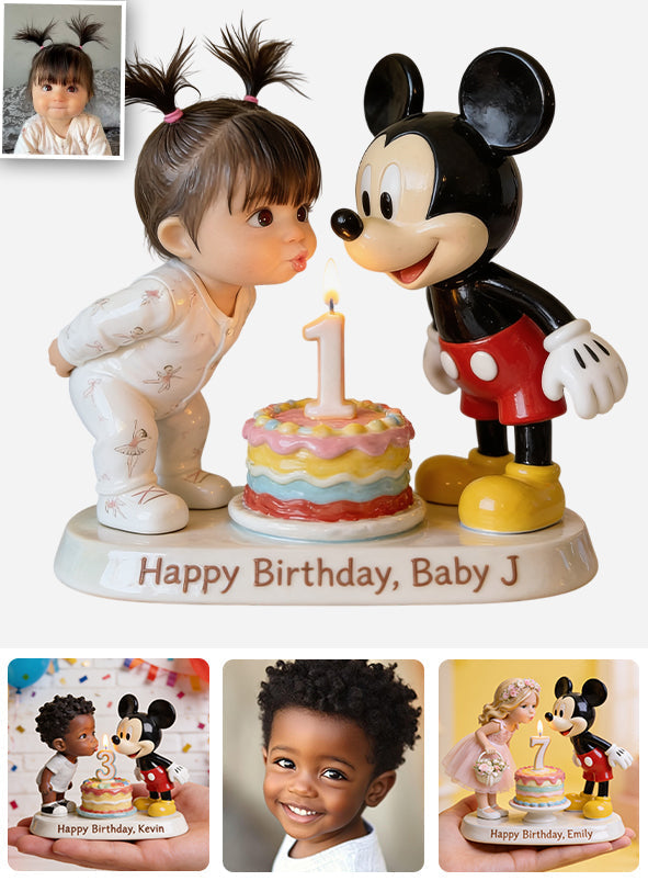 Magical Birthday - Personalized Mouse 3D Plaque
