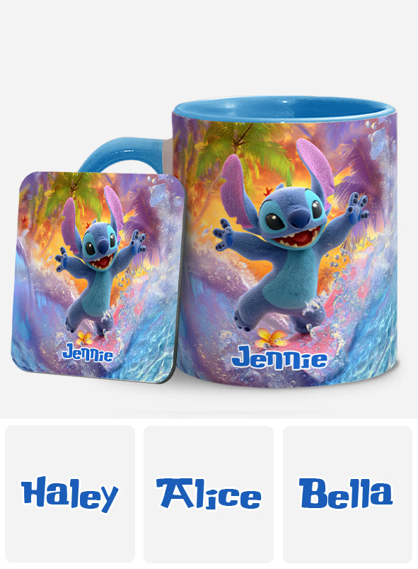 Ohana Beach Summer - Personalized Ohana Accent Mug