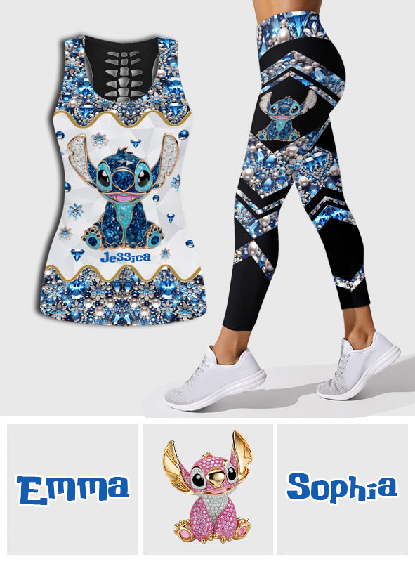 Ohana Means Family - Personalized Ohana Hollow Tank Top and Leggings