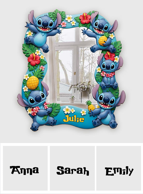 Ohana Means Family - Personalized Ohana Wall Hanging Mirror