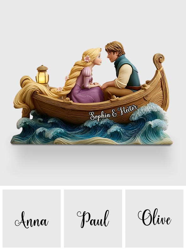 Now That I See You - Personalized Couple Custom Shaped Acrylic Plaque