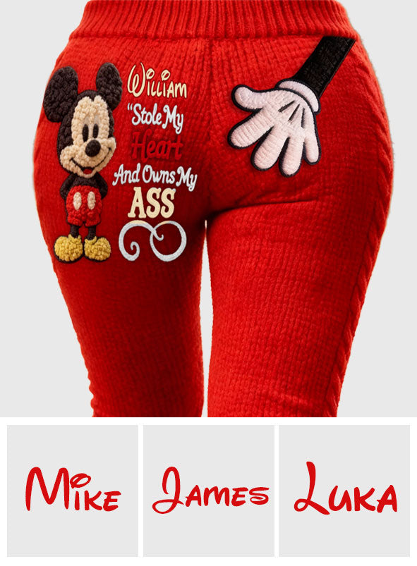 You Stole My Heart - Personalized Mouse Leggings