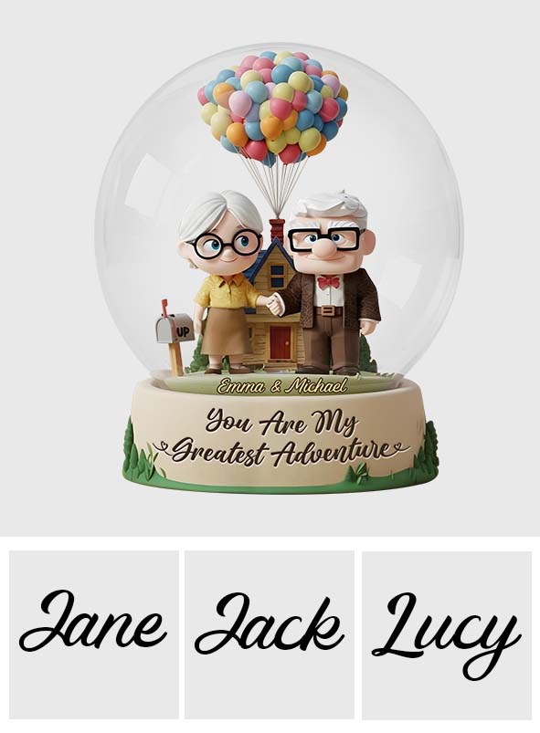 You Are My Greatest Adventure - Personalized Couple Custom Shaped Acrylic Plaque