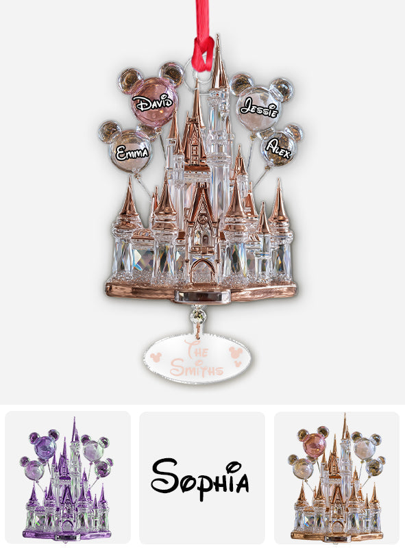 Magical Castle - Personalized Mouse Ornament
