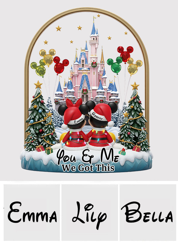 You & Me - Personalized Mouse Custom Shaped Acrylic Plaque