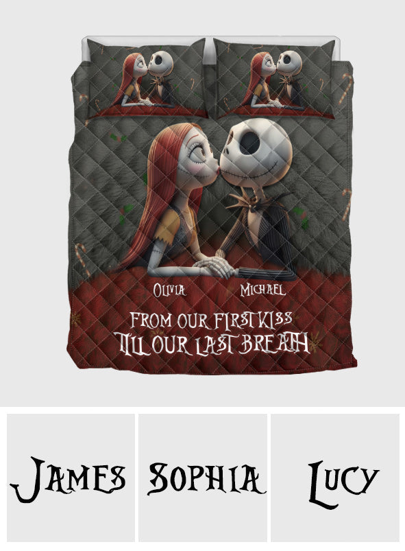 From Our First Kiss - Personalized Nightmare Quilt Set