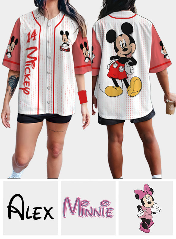 Magic Season - Personalized Mouse Baseball Jersey