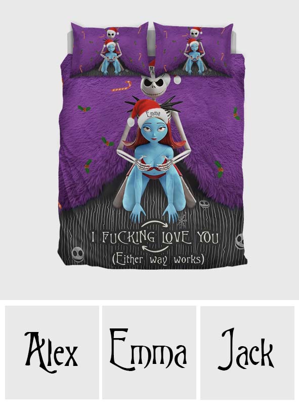 I Love You - Personalized Nightmare Quilt Set