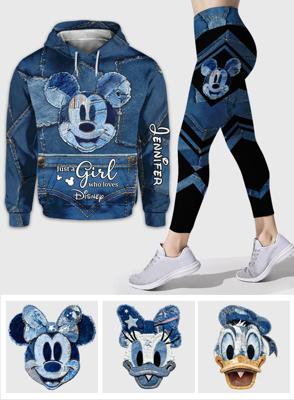 Just A Girl Who Loves Magic - Personalized Mouse Hoodie and Leggings