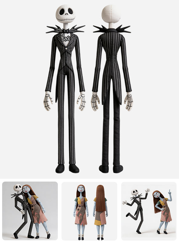 Funny Spooky Couple Doll - Personalized Nightmare Posable Plush Doll