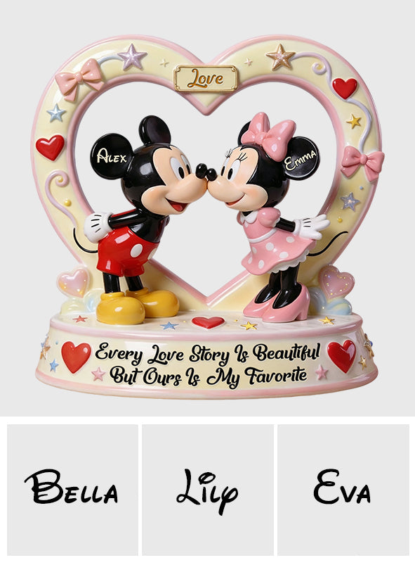 Our Story Is My Favorite - Personalized Mouse Custom Shaped Acrylic Plaque