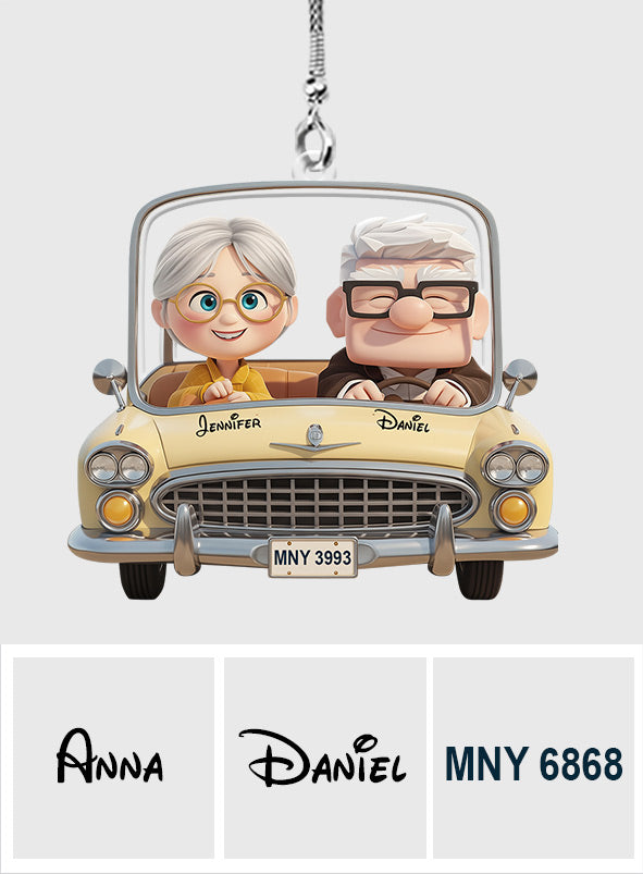 You Are My Adventure - Personalized Couple Transparent Car Ornament