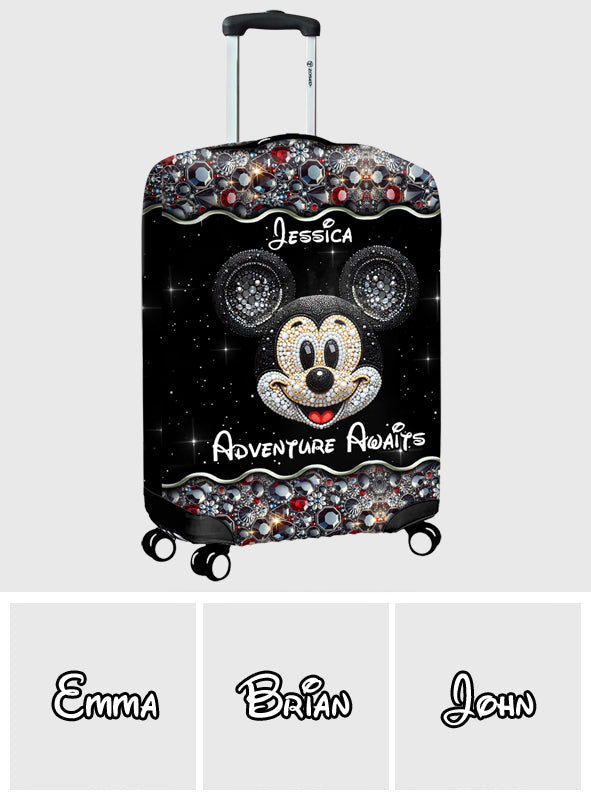 Adventure Awaits - Personalized Mouse Luggage Cover
