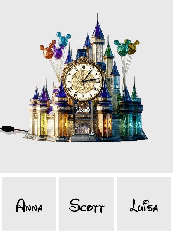 Magical Time - Personalized Mouse LED Light Wall Clock
