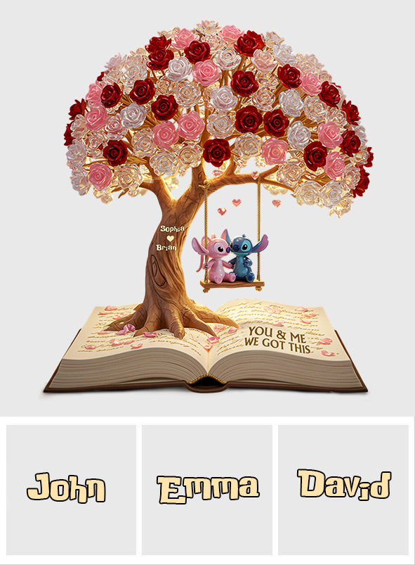 You & Me We Got This - Personalized Ohana Custom Shaped Acrylic Plaque