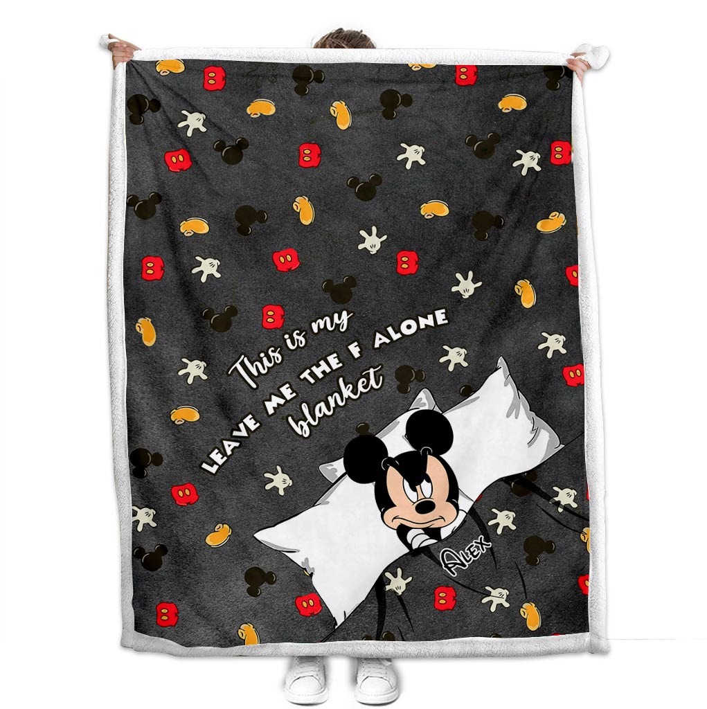 This Is My Leave Me Alone Blanket - Personalized Mouse Blanket