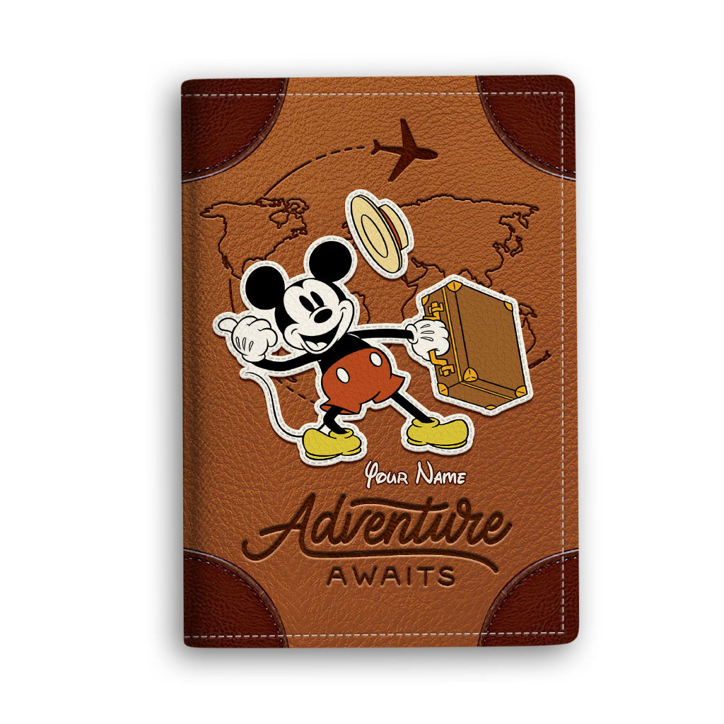 Adventure awaits - Personalized Mouse Passport Holder