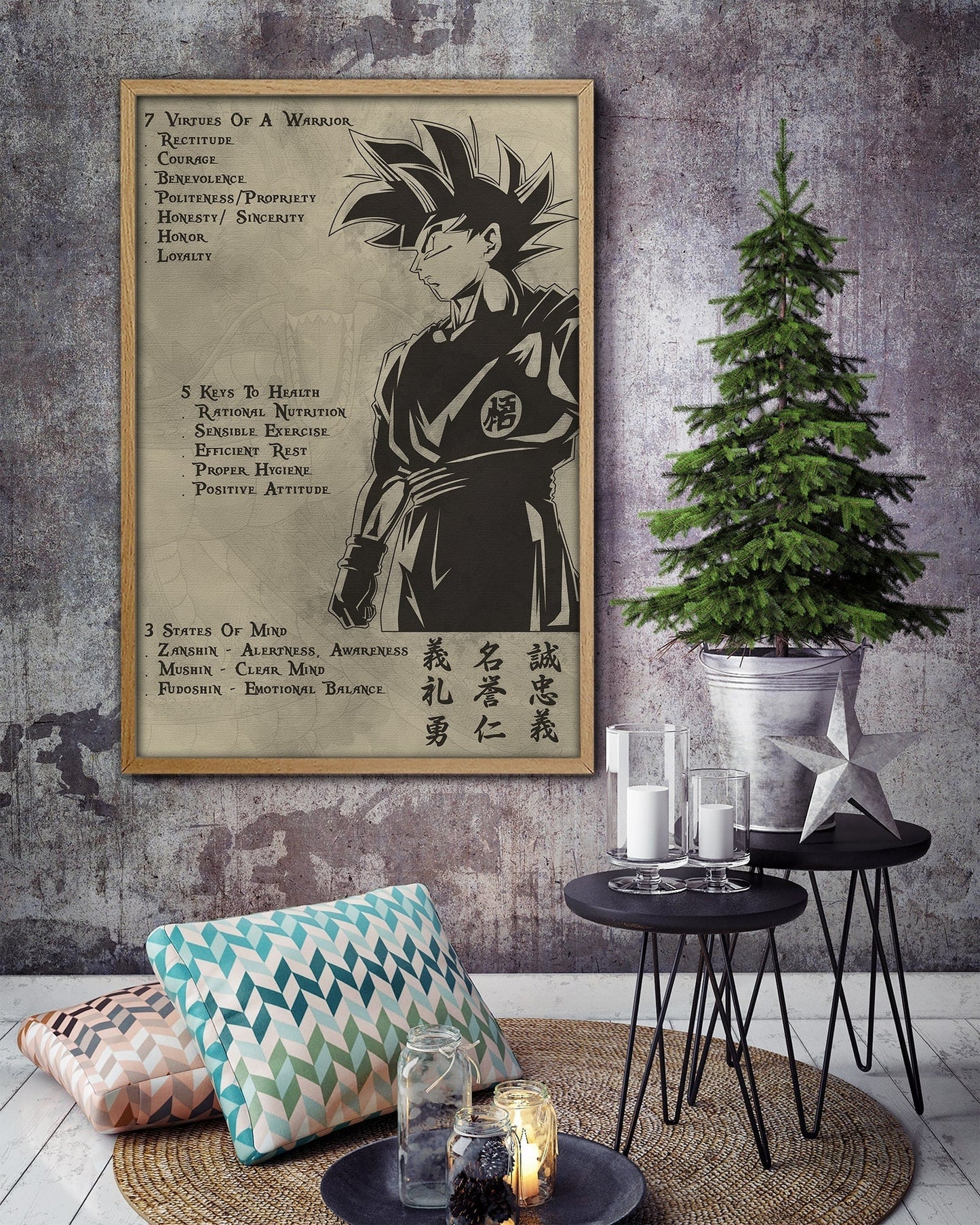 Super Warrior Seven Balls Canvas and Poster 0823