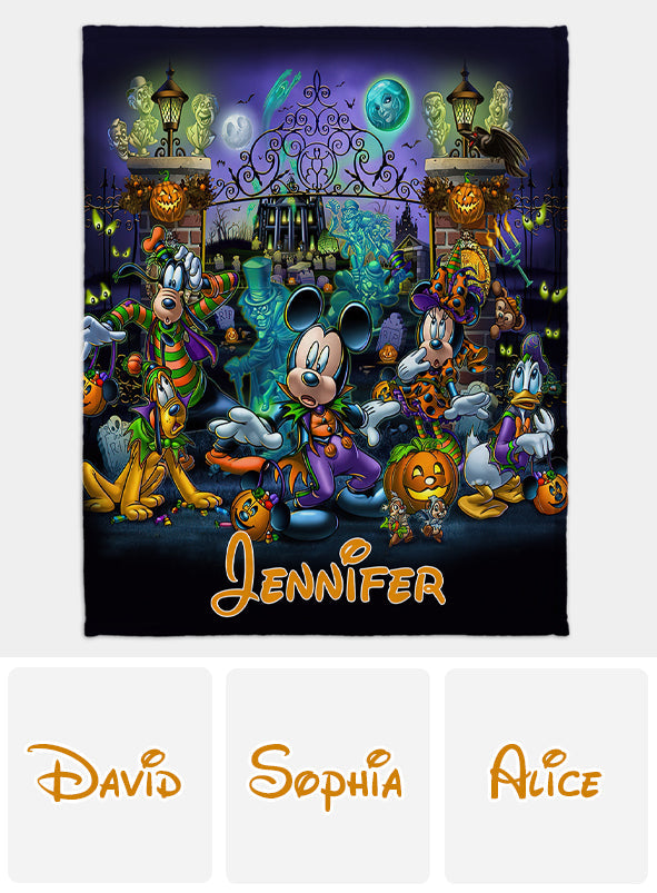 Happy Haunts Room For More - Personalized Mouse Blanket