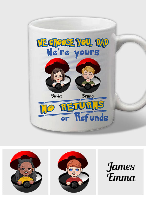 No Returns Or Refunds - Personalized Monster Trainer Mug